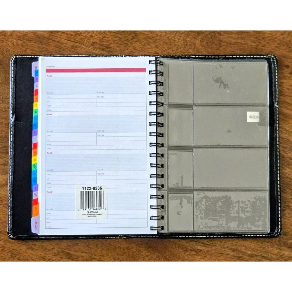 Vintage Dayrunner Telephone & Address Book - Product ID No. 71066 - Black